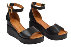 Sandale Piele Naturala Avery Negre