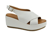 Sandale Piele Naturala Mia Albe