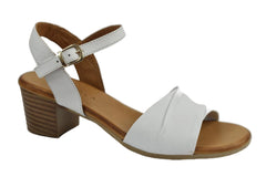 Sandale Piele Naturala Asha Albe