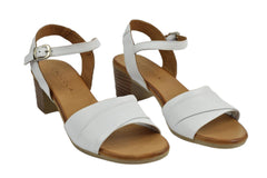 Sandale Piele Naturala Asha Albe