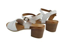 Sandale Piele Naturala Asha Albe