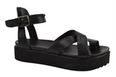 Sandale Piele Naturala Izabella BLK