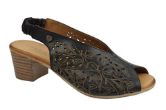 Sandale Piele Naturala Eliana Neagra