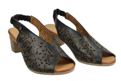 Sandale Piele Naturala Eliana Neagra