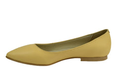 Balerini Piele Naturala Yellow