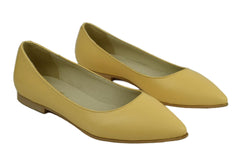 Balerini Piele Naturala Yellow