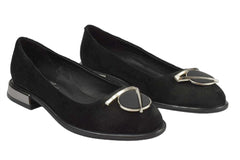 Balerini Piele Naturala Valentina Blk