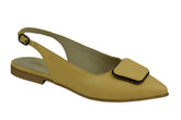 Balerini Piele Naturala Carla Yellow