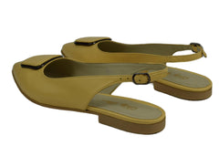 Balerini Piele Naturala Carla Yellow