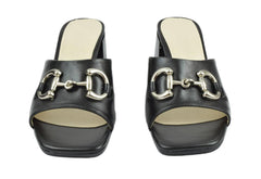 Papuci Piele Naturala Julie Blk Acc