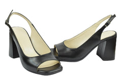 Sandale Piele Naturala Paulina Blk