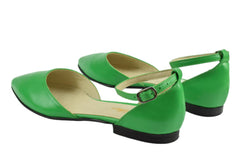 Balerini Piele Naturala Britania Green