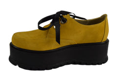 Pantofi Piele Naturala Valery Yellow TE20