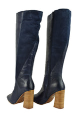 Cizme Piele Naturala Mila Stavau Blue