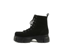 Ghete Piele Naturala Niko Cam Black