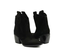 Botine Piele Naturala Sara Black