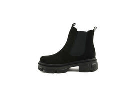 Ghete Piele Naturala Evelina Black
