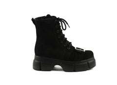 Ghete Piele Naturala Raya Black
