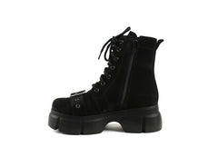 Ghete Piele Naturala Raya Black