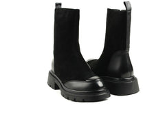 Ghete Piele Naturala Feeling HS008-1340 Black