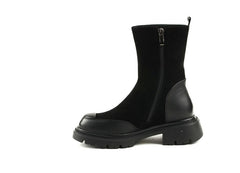 Ghete Piele Naturala Feeling HS008-1340 Black
