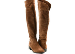 Cizme Piele Naturala Aurora Taupe