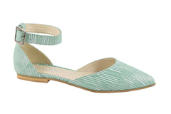 Balerini Dama 2493 Green Dash White