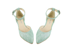 Balerini Dama 2493 Green Dash White