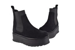 Ghete Piele Naturala Eros Cam Black