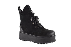 Ghete Piele Naturala Desiree Cam Black