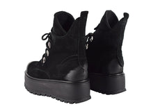 Ghete Piele Naturala Desiree Cam Black