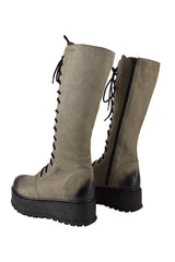 Cizme Piele Naturala Vanda Grey