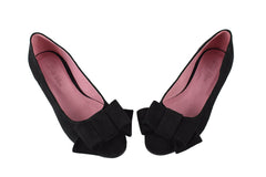 Balerini Piele Naturala 7183 Black Suede - Dolly Shoes