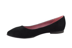 Balerini Piele Naturala 249 Black Suede - Dolly Shoes