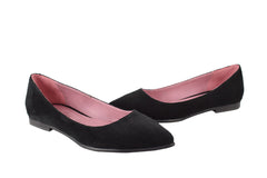 Balerini Piele Naturala 249 Black Suede - Dolly Shoes