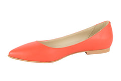 Balerini Piele Naturala Dolly249 Corai