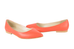 Balerini Piele Naturala Dolly249 Corai