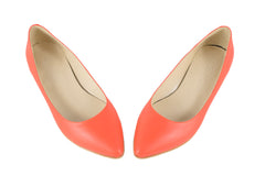 Balerini Piele Naturala Dolly249 Corai