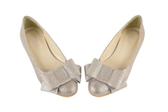 Balerini Piele Naturala 1783 Bej Sidef - Dolly Shoes