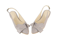 Balerini Piele Naturala Olivia Grey