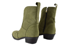 Botine Piele Naturala Kiana Verzi