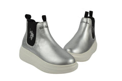 Ghete Copii U.S. Polo Assn. HELIS001-SIL-BLK01