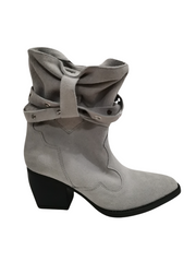Botine Piele Naturala Saraya Grey