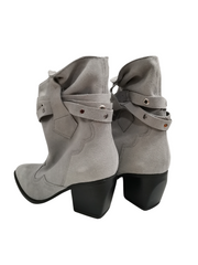Botine Piele Naturala Saraya Grey