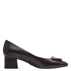 Pantofi Piele Naturala Lisette Maro Castana - Tamaris