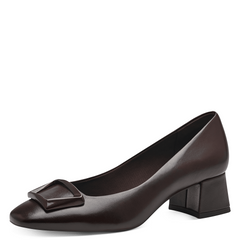 Pantofi Piele Naturala Lisette Maro Castana - Tamaris