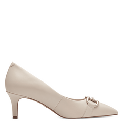 Pantofi Piele Naturala Clara Ivory
