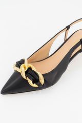 Pantofi Piele Naturala Guess Slingback Jazara Black