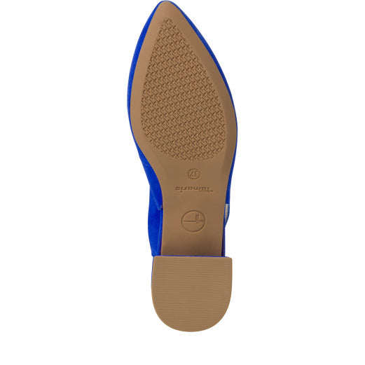 Pantofi Piele Naturala Eva Royal Blu - Tamaris
