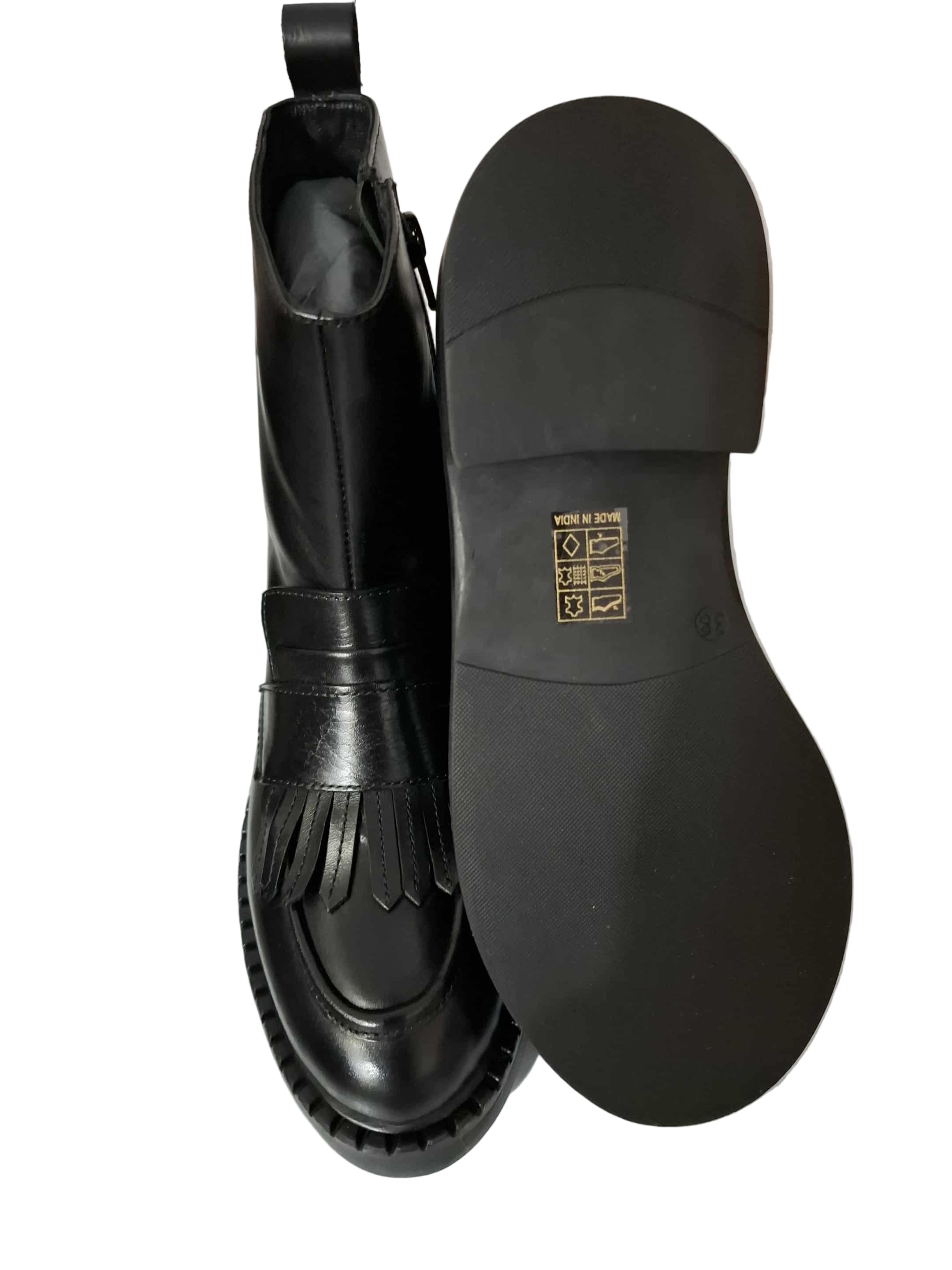 Ghete Piele Naturala Bellini A1541 Black